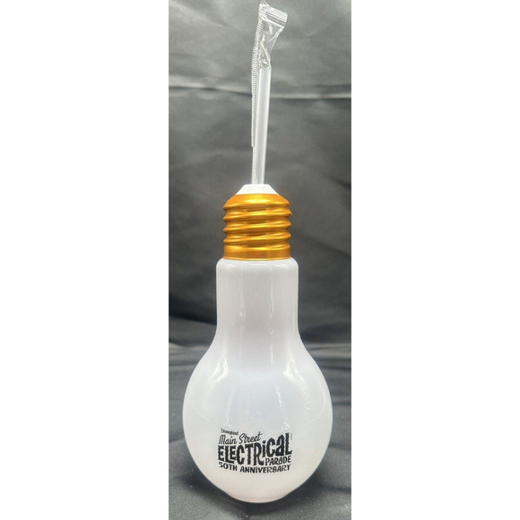 Disneyland Main Street 50TH Anniv. Electrical Parade Light Up Bulb Sipper New - Picture 1 of 10
